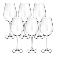 Jogo 6 Taças 650ml Columba De Cristal Ecológico Bohemia